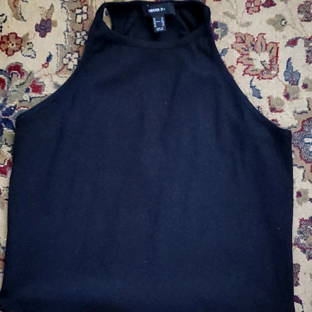 2X Forever 21 Cropped Halter Top PLUS SIZE